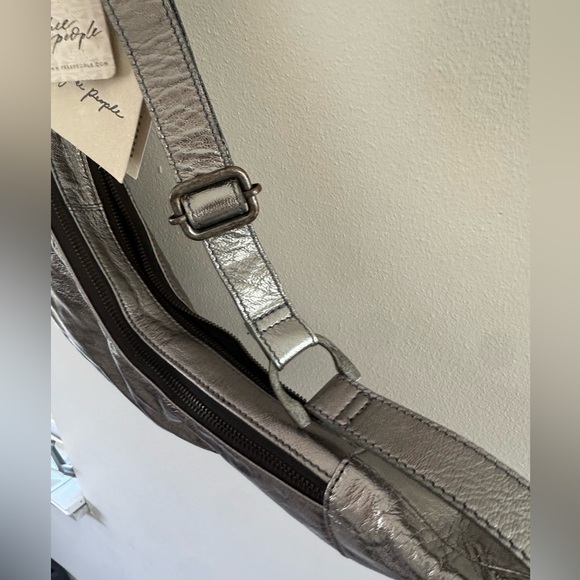 NWT Free People Idle Hands Sling Bag Pewter - Picture 11 of 16